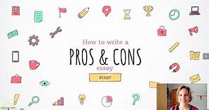 How to write PROS & CONS ESSAY in English | Improve your writing