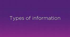 Types of Information