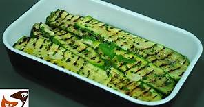 Zucchine grigliate: in padella, alla piastra o al forno - contorni (grilled zucchini)