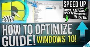 🔧 How to Optimize Windows 10 For GAMING & Performance in 2019 The Ultimate Updated GUIDE