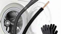 Dryvenck 2PCS Dryer Vent Cleaning Kit, Dryer Vent Cleaner Brush ,Vacuum Attachment (Black)