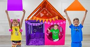 Diana and Roma in the Shapes House Adventure
