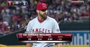 Jordan Walden throws five (5) consecutive 100 mph fastballs @MLB