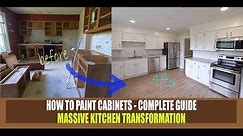 How to paint kitchen cabinets without brush marks- Spray paint kitchen cabinets - Valspar paint
