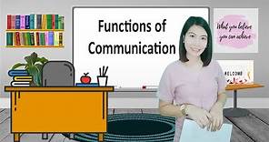 Functions of Communication | Module 1