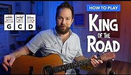 King of the Road • Guitar Lesson with Easy Chords (Roger Miller)