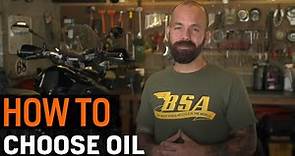 How To Choose Motorcycle Oil