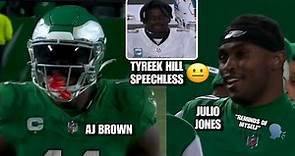 Julio Jones in AWE with AJ Brown’s Performance against Dolphins 😳 | Dolphins vs Eagles Highlights