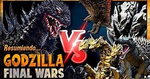 Resumiendo... GODZILLA FINAL WARS: Godzilla vs Todos Los Monstruos | Drey Dareptil