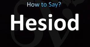 How to Pronounce Hesiod (correctly!)