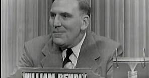 What's My Line? - William Bendix (Apr 11, 1954)