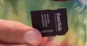 How to use a Sandisk SD card adapter for a Micro SD card