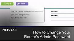 How to Change your Router's Admin Password | NETGEAR