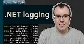 .NET logging: Setup, configure and write a log with ILogger (uses .NET Core)