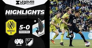 Resumen y goles | Nashville 5-0 Minnesota | Leagues Cup 2023-4tos | TUDN | Cortesía @AppleTV