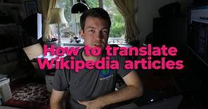 How to translate Wikipedia articles | Wikimedia UK