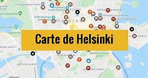 Carte d'Helsinki (Finlande) : Plan détaillé gratuit et en français à télécharger