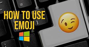 How to Use EMOJI in Windows 10 😉👍