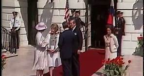 Arrival Ceremony for Queen Beatrix of the Netherlands on April 19, 1982