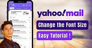 How to Change Font Size in Yahoo Mail !