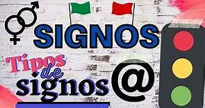 Los signos. Tipos de signos