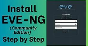 How I installed EVE-NG (Community Edition) I STEP BY STEP