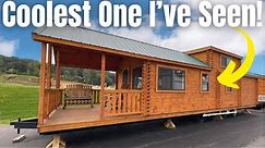 You Have Never Seen A Tiny Log Cabin Home Designed Like This! | Home Tour