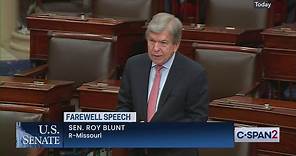 U.S. Senate-Senator Roy Blunt Farewell Speech