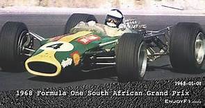 1968 F1 South African Grand Prix Line Racing