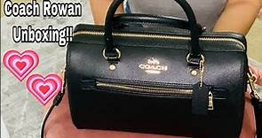 COACH ROWAN SATCHEL/NEW BAG COLLECTION/UNBOXING!!