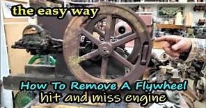 How To Remove A Stuck Flywheel hit and miss engine