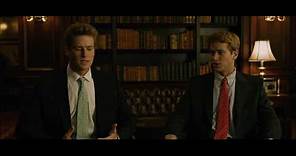 Larry Summers and the Winklevoss twins Scene from The Social Network