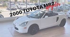 2000 Toyota MR2 Spyder for sale + overview