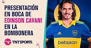Presentación de Edinson Cavani como refuerzo de Boca en La Bombonera - TNT Fútbol