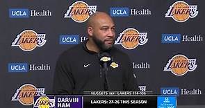 Darvin Ham PostGame Interview | Denver Nuggets vs Los Angeles Lakers