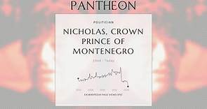 Nicholas, Crown Prince of Montenegro Biography - Prince of Montenegro