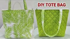 Beginners Friendly - How to make Tote bag / how to sew Cloth bag / DIY shopping bag sewing tutorial