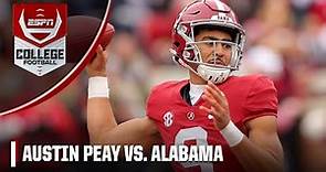 Austin Peay Governors vs. Alabama Crimson Tide | Full Game Highlights