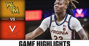 William & Mary vs. Virginia Game Highlights | 2023-24 ACC Women’s Basketball