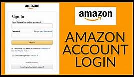 Amazon.com Login: How to Login Amazon Account 2022? Amazon Login Sign In