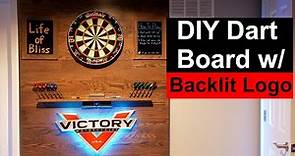 How To Make Dartboard Backboard With LED Backlit Logo