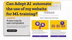 First Look at Adept AI automation