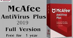 McAfee AntiVirus Plus 2020 ll Full version for free ll Windows 7,8,10 ll 100%. working ll