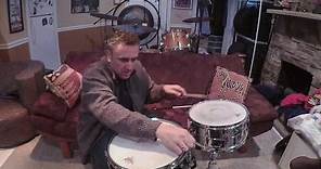 John Bonham SNARE DRUM TUNING VIDEO - Ludwig 6.5x14 SUPRAPHONIC