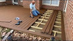 How To Install Picture Frame Trex Composite Decking on Concrete Slab / Backyard Makeover / DIY