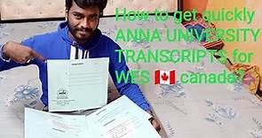 How to apply ANNA UNIVERSITY transcript online? SAFE TRANSCRIPTS WES/IQAS call:8248643789 whatsapp