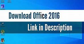 Download and Install Microsoft Office 2016 @todayscomputers