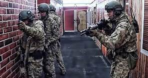 FBI SWAT Team Practices Clearing Rooms In The Shoot-House