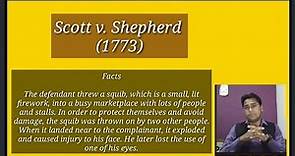 Scott v. Shepherd (1773) a important case of Tort