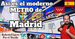 Asi es el METRO de Madrid la capital de España.